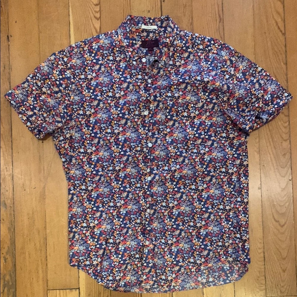 Floral Short Sleeve Men's Shirt